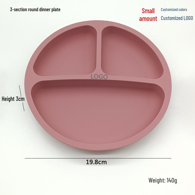 Spot Silicone Divided Baby Plate - Suction Bowl for Infant Feeding and Training