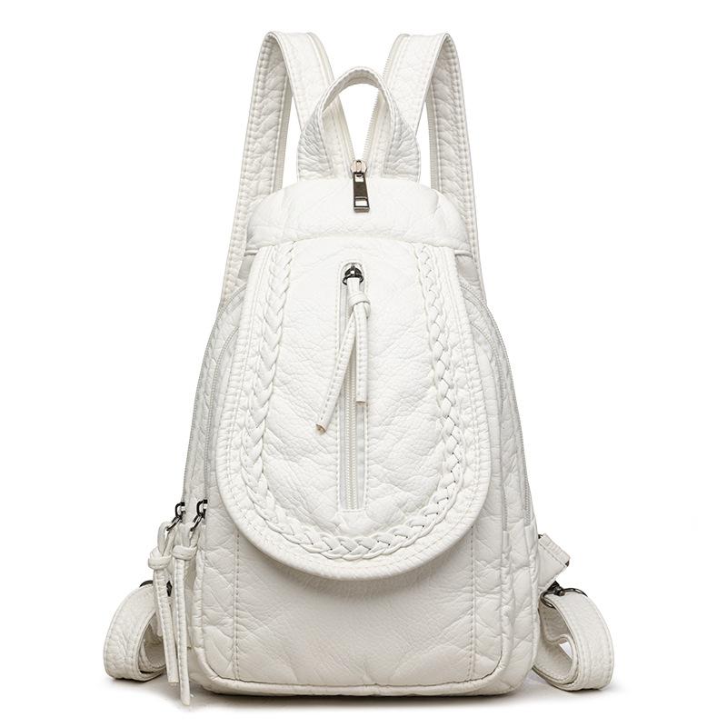 Mochila Minimalista Retro de Cuero Suave, Nueva Bolso de Mano para Viajes al Aire Libre, Bolso Cruzado Casual Multifuncional