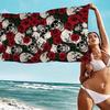 Crâne Horreur Sorcellerie Gothique Grandes Serviettes de Plage en Microfibre Serviette Sable Serviettes de Plage Serviette de Piscine pour Voyage Piscine Natation Yoga
