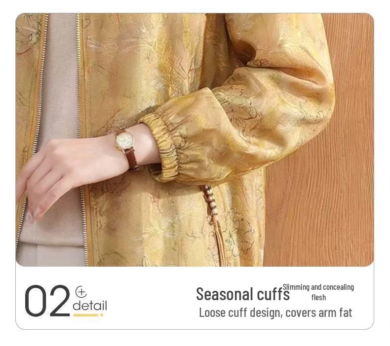 2026 Spring Fashion Age-Reducing Jacket for Middle-Aged & Elderly Women - Casual Thin Style Top