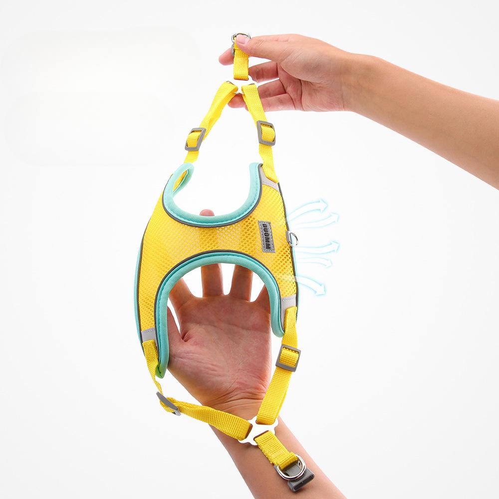 Nové vodítko pro psy Prodyšné a pohodlné Hrudní popruh pro psa ve stylu Reflexní vodítko pro psa Chůze