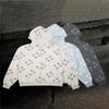 S-6XL Plus Size Autumn and Winter Men's and Women's Same Star Printed Casual Fashion Cardigan Hooded Couple Sweater
