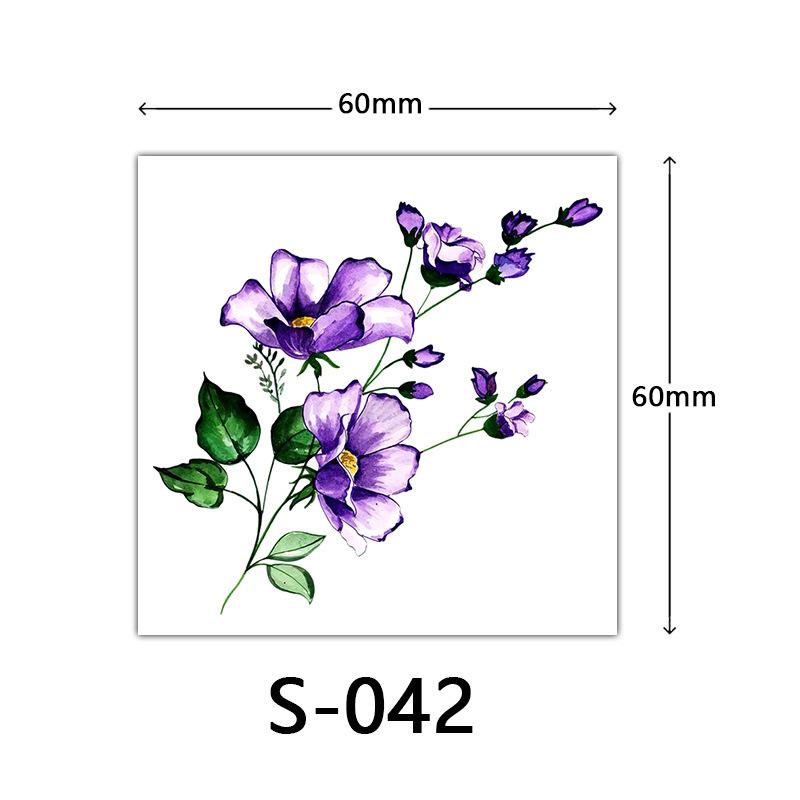 Small Flower Tattoo Stickers For Women 3d Color Tattoo Stickers Rose Lotus Butterfly Flower Tattoo 
