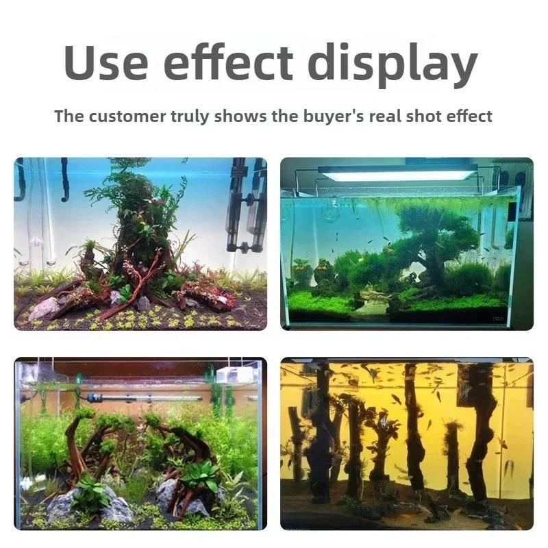 RGB Acrylic Fish Tank Backdrop Colourful Gradient Luminous APP Control Aquarium Background Decoration Can Be Customised Size