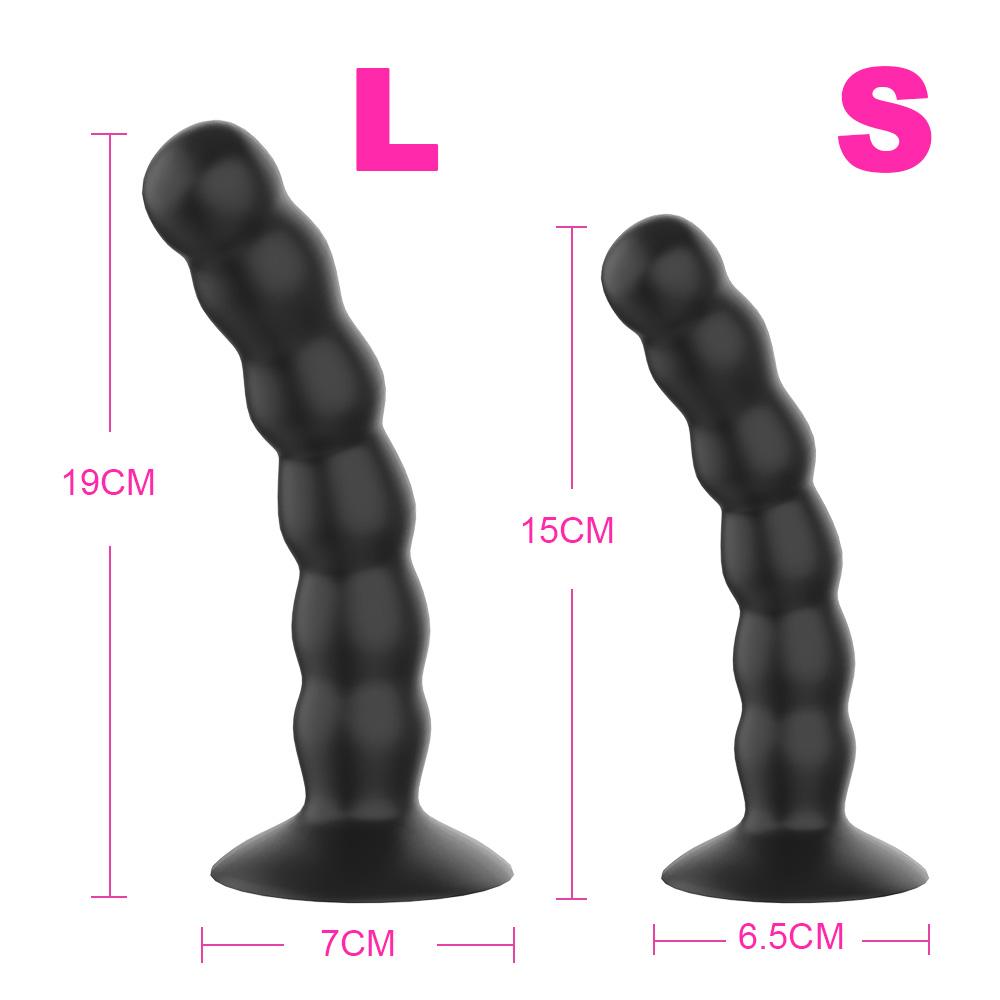15/19cm Butt Plug Anal Beads Vibrators for Women Men Prostate Massager Dildos Sex Toys Adults Goods Suction Wireless Erotic Shop