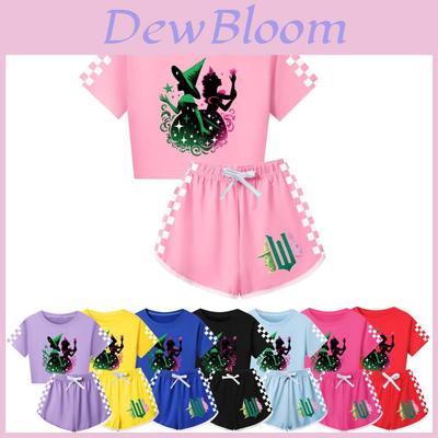 Childrens Cotton Short Sleeve And Shorts Set With Comfortable Fabric For Casual Wear
