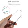 New Stainless Steel Tongue Scraper Fresh Breath Cleaning Coated Tongue Toothbrush Oral Hygiene U-Shaped Metal Tongue Scraper
