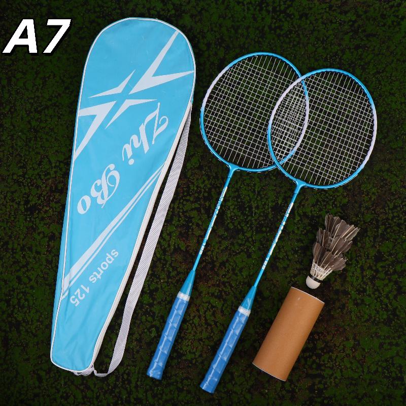 Neues 1Set Anfänger Badminton Professionelles Training Langlebiger Freizeit-Sport Schläger Langlebiges Badminton Schläger Set