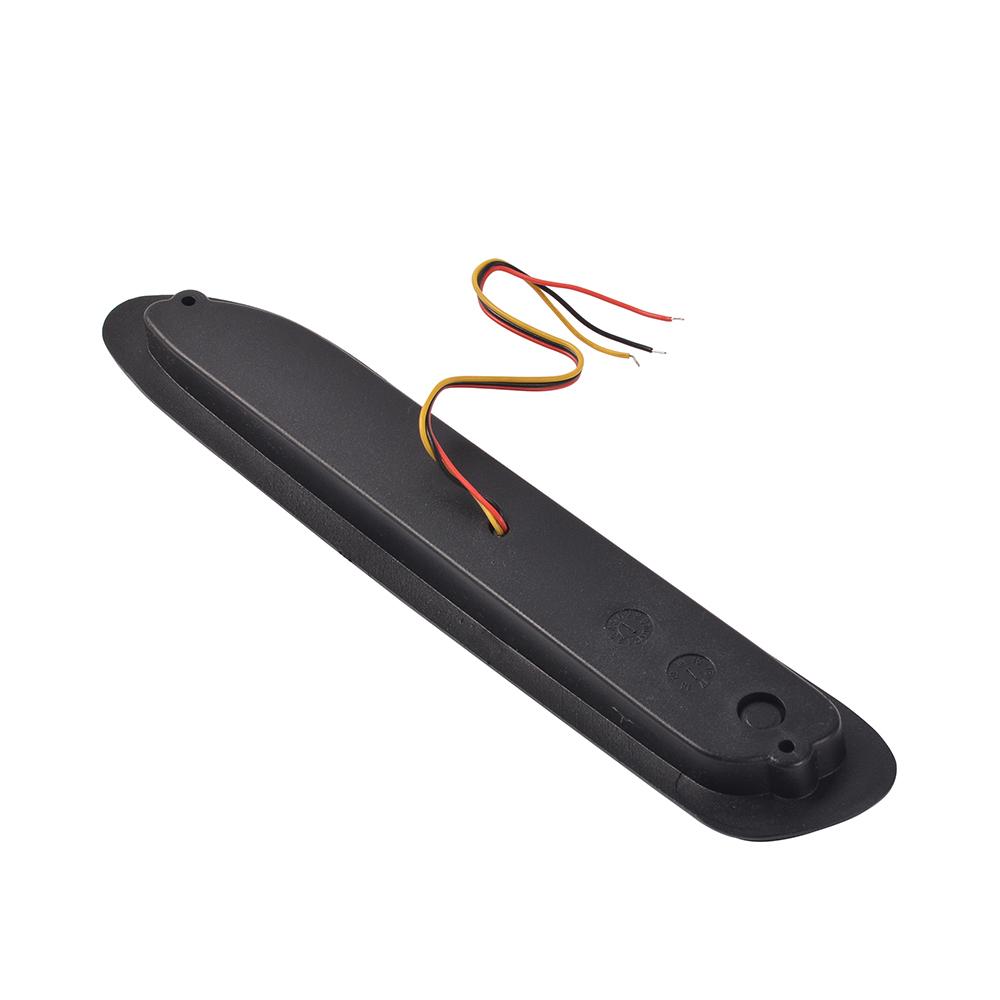 2Pcs Car Red Lens Led Rear Bumper Reflectors Brake Fog Warning Light Taillight