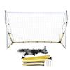 Poartă de Fotbal Portabilă Pliabilă Kit Stâlpi Plasă Echipament de Antrenament Sporturi în Aer Liber