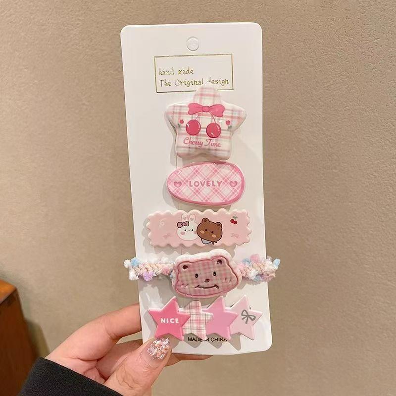 Children'S Hairpin Bag Cloth, Duck Bill Clip Cloth, Bow Root, Princess Hairpin, Cute Little Flower Girl Hair Accessories