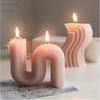 Geometric S & N-Shape Arch Aromatherapy Candle Silicone Mold