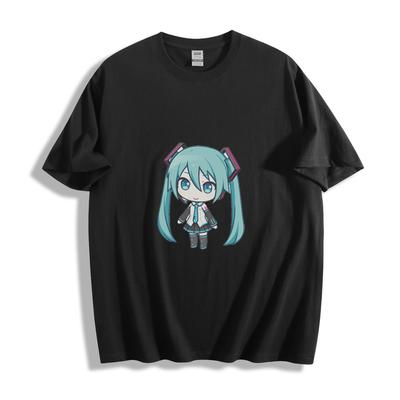 Κλασικό T-Shirt Hatsune Miku Chibi - Αξιολάτρευτο Εικονίδιο Anime Unisex