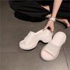 Fashion Shevaluse Thick Heel Slippers for Women Summer Outdoor New Fashion Thick Bottom Sandals Comfort Slip-On Shoes Soft House Slides