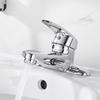 Zinc Alloy Two-Hole Bathroom Faucet Deck Mounted  Ceramic Cartridge Cold Water Tap 10Cm Center Distance