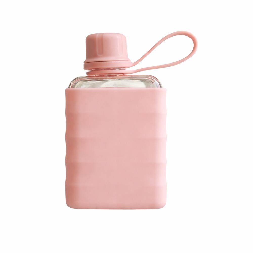 Portable 240ml/500ml Water Bottle Multicolor Rectangle Sports Kettle Handheld Plastic Fruit Tea Cup Kettle Outdoor Sport