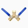 Brass Long Handle Bidirectional Valve Garden Irrigation 3/4 American Anti-corrosion and Anti Rust Interface Hose Splitter