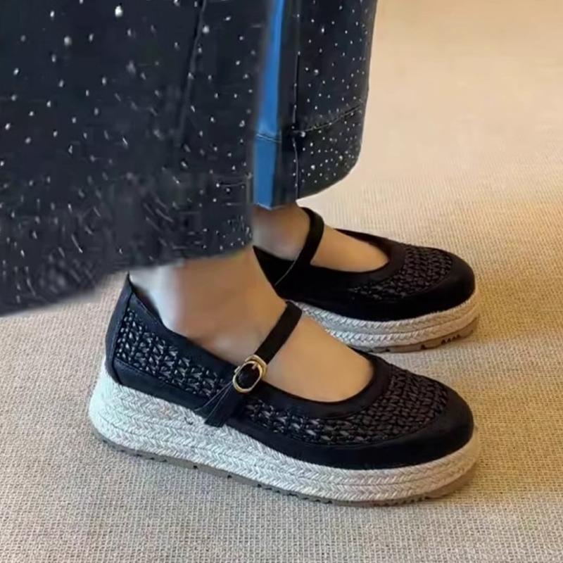 Fashion Wedges Women Designer Shoes Fashion Dress Weave Woman Platform Shoes 2025 Summer Sneakers Shallow Cozy Sport Zapatillas De Mujer
