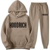 Mens Hooded Tracksuit Set Long Sleeve Sweatshirt Pants Casual Sportswear