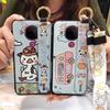 Fashion Design Phone Holder Phone Case For Nokia 5.4 Wrist Strap Cartoon Lanyard Protective Anti-knock Anti-dust Ring