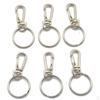 6pcs Swivel Lanyards Snap Hooks Lobster Clasps with Key Rings for Jewelry Findings