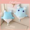 Adorable Blue Water Drop Plush Pillow Cushion For Sofa Cute Stuffed Toy Decor