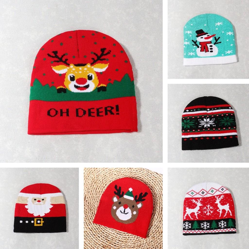 Nitted Hats Warm Christmas Hat Cute High Elastic Cap Soft Warm Cap Leisure Xmas