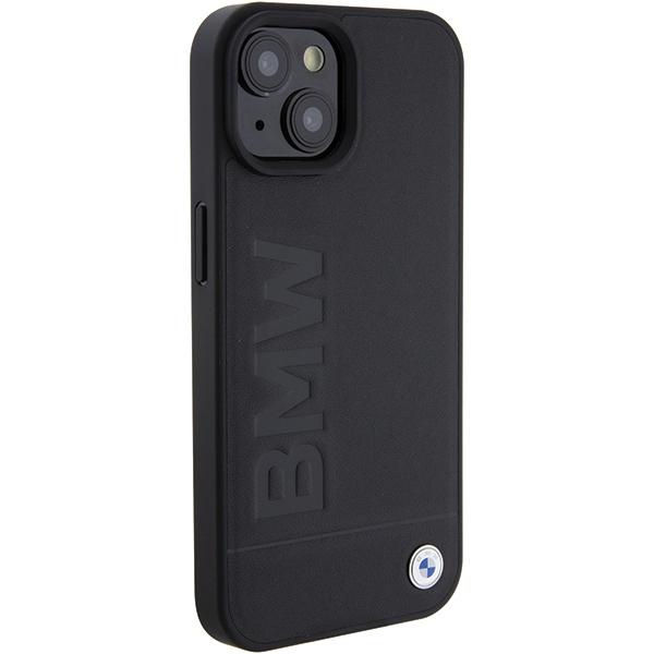 Etui Do iPhone 15 Plus BMW MagSafe Skórzane Czarne