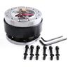 Universal Racing Steering Wheel 6 Hole Aluminum Car Quick Release Steering Wheel Snap Off Hub Adapter Boss Kit Car Accessories