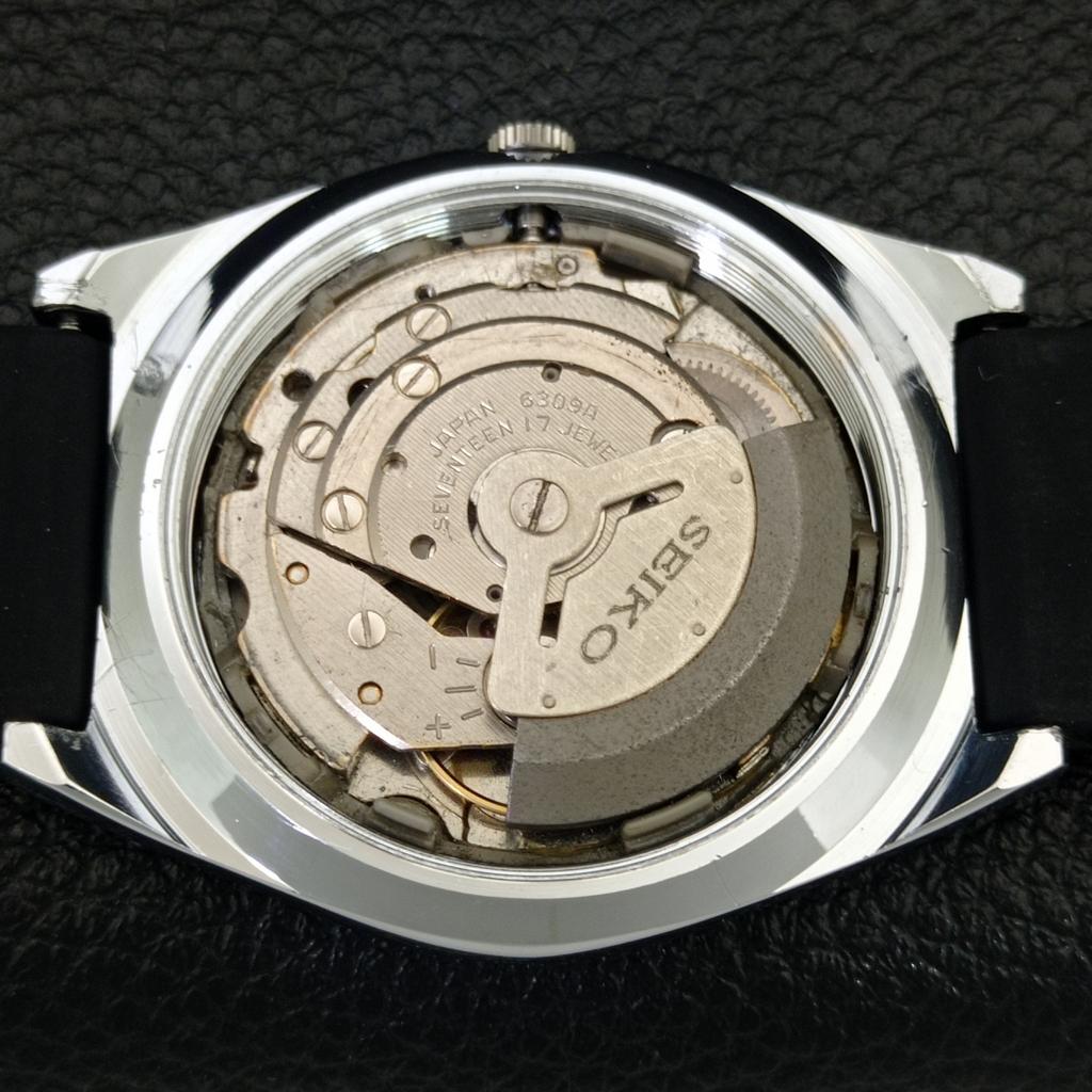 REFURBISHED SEIKO 5 AUTOMATIC 6309A VINTAGE JAPAN MENS WHITE WATCH a442873-1