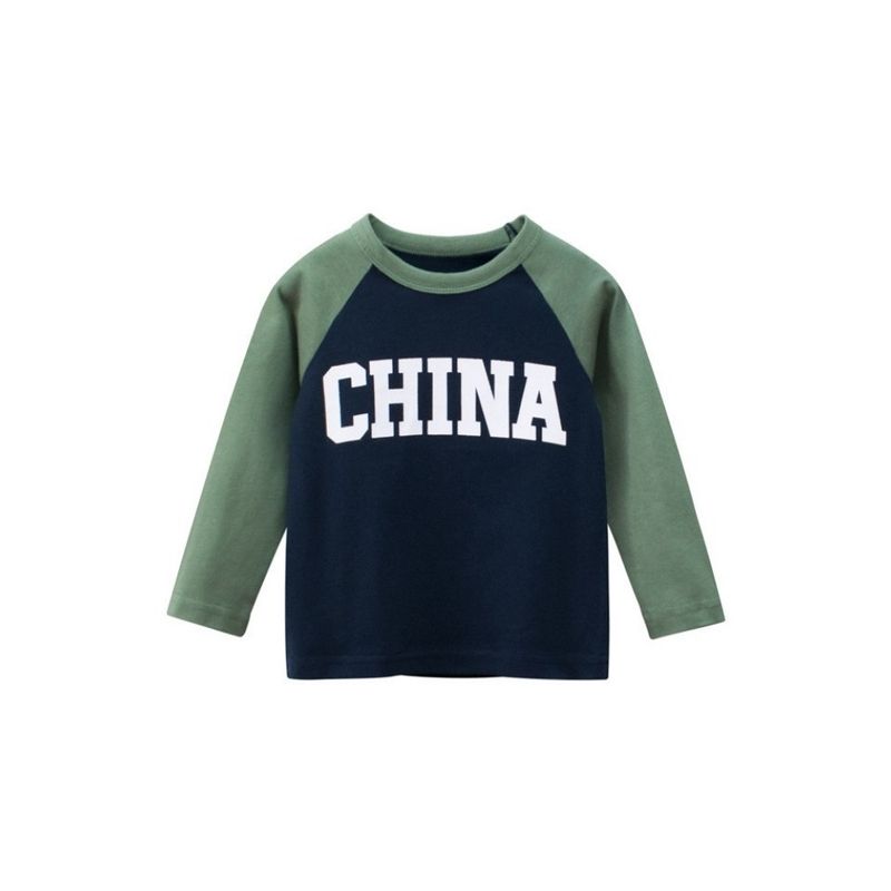 27Kids Spring and Autumn Long-Sleeved Cotton Base Shirt Children's Clothing