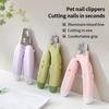 LED Pet Nail Clippers with Built-in Light Safe Easy Nail Cutting for Dogs Cats Comfortable Grip Gentle Nail Trimmers Tool