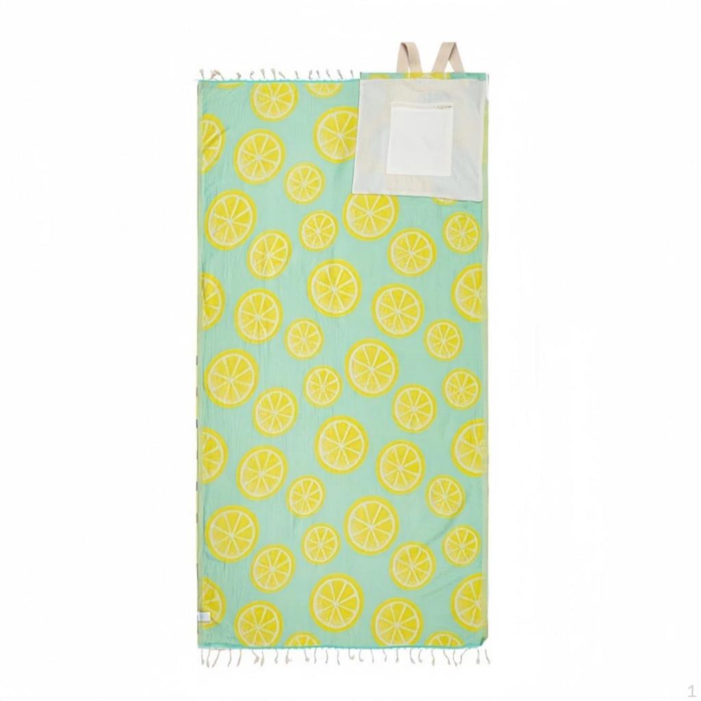 Convertible Beach Towel Bag Woven with Pocket Lightweight for