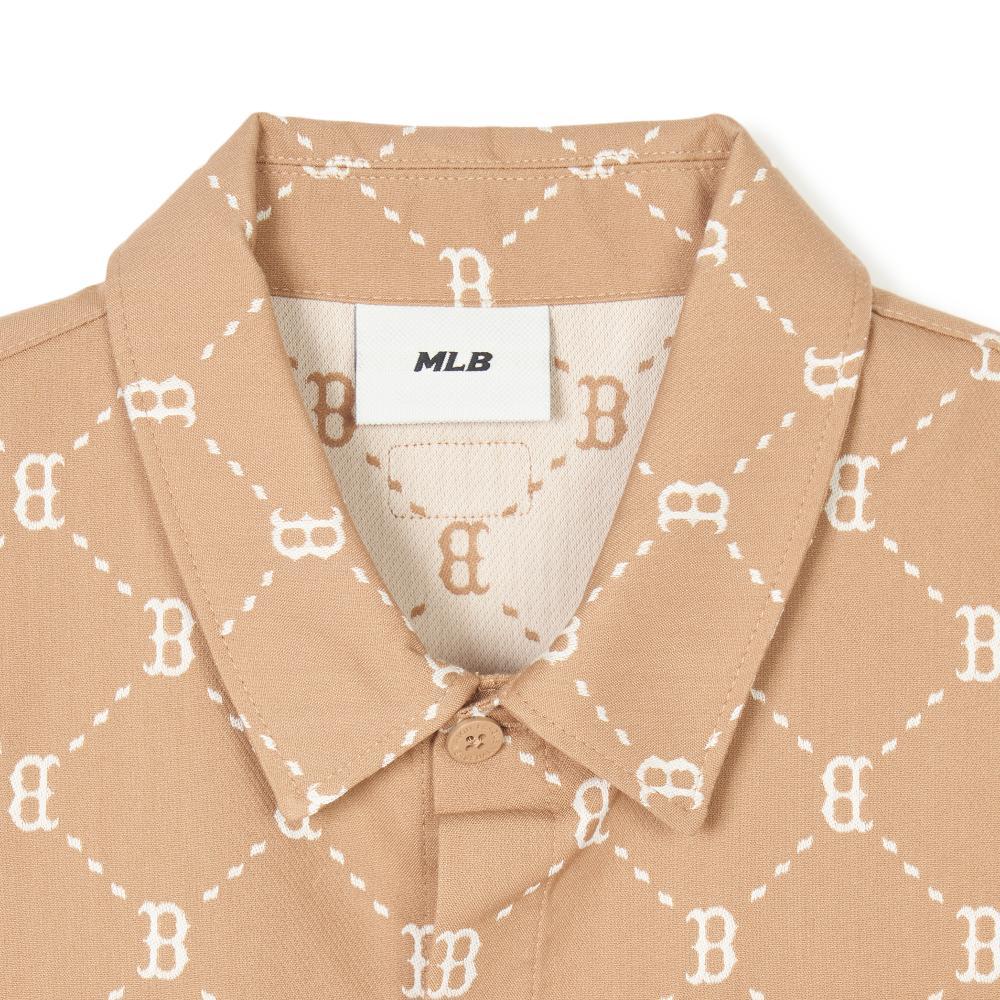 New MLB Boston Red Sox SS24 Shirt Unisex Light Camel 3AWSM0541-43CAL