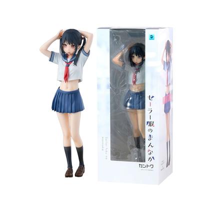 28CM Anime Sailor Fuku No Mannaka Figure Sailor Suit Stand Animation Model Toys Gifts Collection Decoration Ornaments PVC