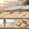 Boho Multilayer Small Round Beads Waist Chain For Women Men Simple Dainty Gold Color Link Chain Belly Chain Summer Body Jewelry