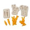 Easter Bunny Silicone Mold Fondant Cake Border Mould Chocolate Mould Cake Decorating Tools Kitchen Baking Accessories