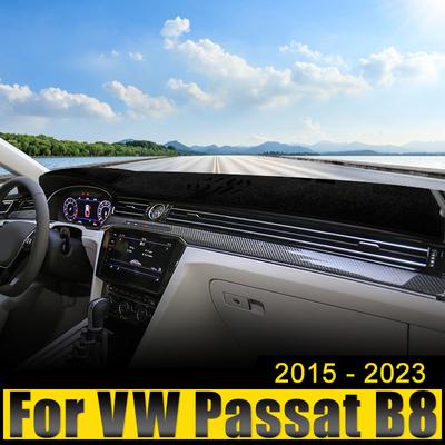 Car Accessories For Volkswagen VW Passat B8 2015 2016 2017 2018 2019 2020 2021 2022 2023 Dashboard Cover Avoid Light Carpets Mat