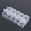 Plastic Bead Organizer Pink 10 Grid Square Box Packaging Tool Storage Boxes  Table
