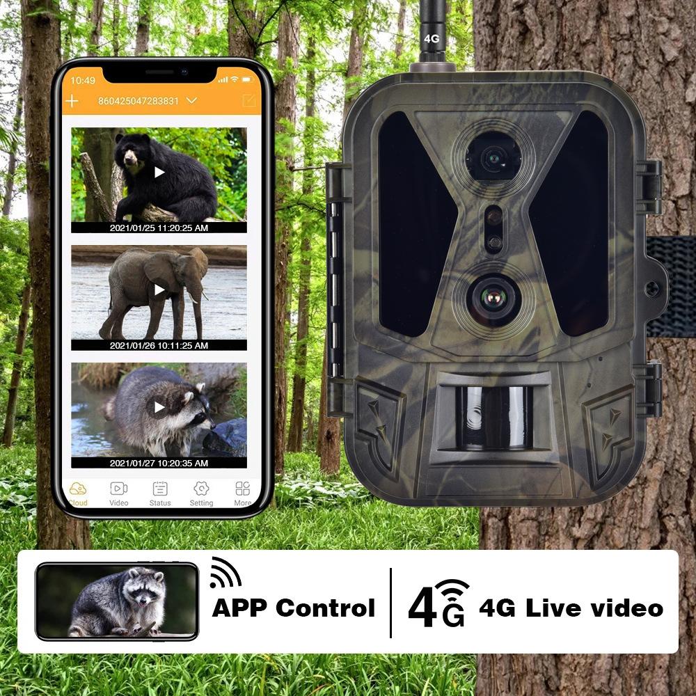 SUNTEKCAM HC-950Pro-Li 4G Dvigubo objektyvo takoskaitiklis, Tikras 4K, Nuotolinis APP debesų saugojimas, IP65 atsparus vandeniui