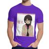 Round Collar Serial Experiments Lain Sad Japanese Anime Aesthetic T Shirt Casual For Male Slim Top