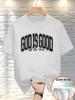 Menquick Dry Short Sleeve Tshirt God Is Good All The Time Christian Faith Tee Distressed Religious Motivational Casual Topt125