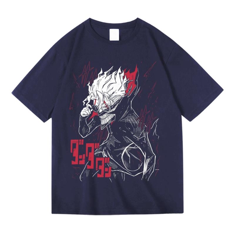 Super Fire Anime Bold Party Dangda When Transcendent Boy Costume Cotton Short Sleeve T-shirt for Men and Women Summer