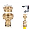 Adattatore per tubo idropulitrice Raccordo in ottone per rubinetto 3/4'' 1/2'' Filettato Adattatore per tubo dell'acqua da giardino Raccordo Equipaggiamento per irrigazione
