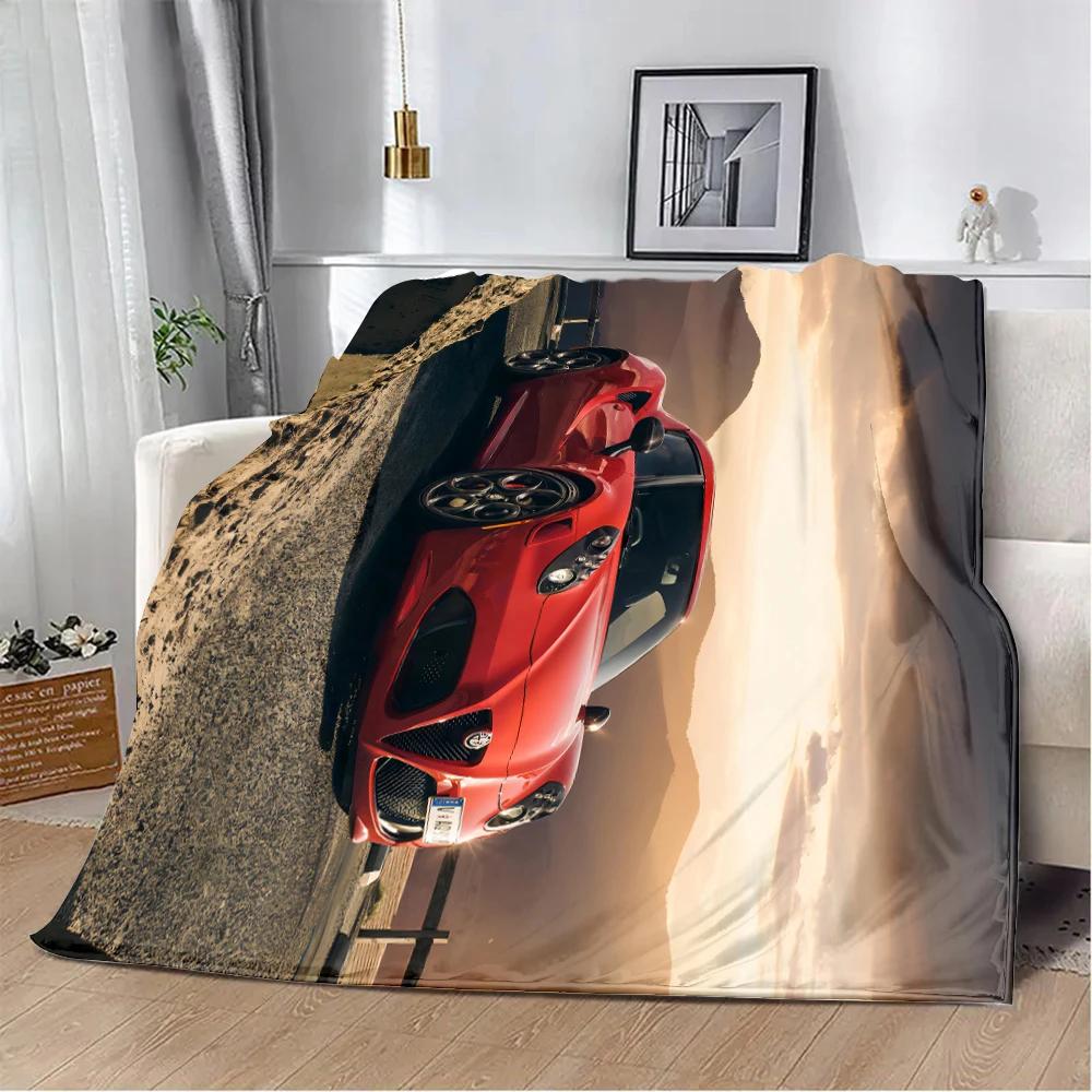 Sportwagen-Luxus-ALFA-ROMEOES-bedruckte Decke, Picknickdecken, warme Decke, weich und bequem, für zu Hause, Reisen, Geburtstagsgeschenk