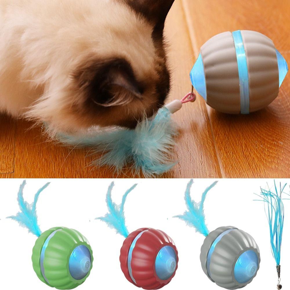 Obstacle Avoidance Cat Interactive Ball Toy Soft Light Smart Cat Teasing Balls Relaxation