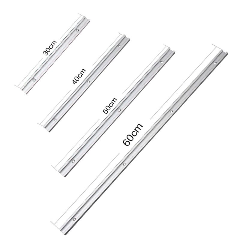 30/40/50/60cm T-track T-slot Miter Track Jig Fixture Slot T-Slot Miter 19x9.5mm For Table Saw Router Table Woodworking