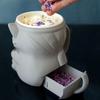 Cat Ice Cream Pint Holder with Spoon Reusable Pint Sleeve for Ice Cream Soda Beer Cans Holder Comfortable Grip Dessert Table Accessory