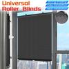Premium-Universal Roller Blinds Blackout Curtain Punch-Free For Car Bedroom Kitchen Office Window Nail-Free Sun-Shading Curtain