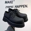Mickey Derby Shoes Men's High-end Thick-soled Matte Retro Casual Big Head Shoes Zhang Jie Same Leather Shoes 21233-A
